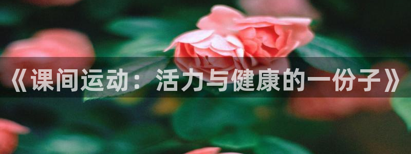 必一运动：《课间运动：活力与健康的一份子》